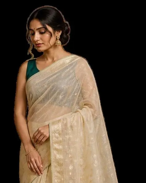 Chanderi silk-cotton saree