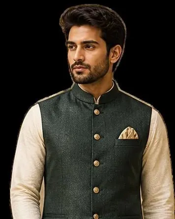 Nehru jacket with kurta pajama