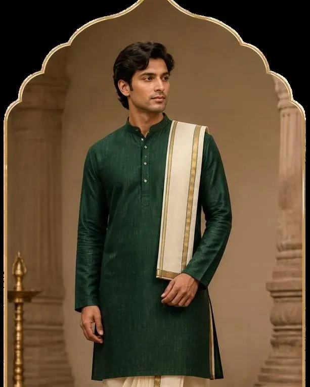 Dhoti kurta with angavastram