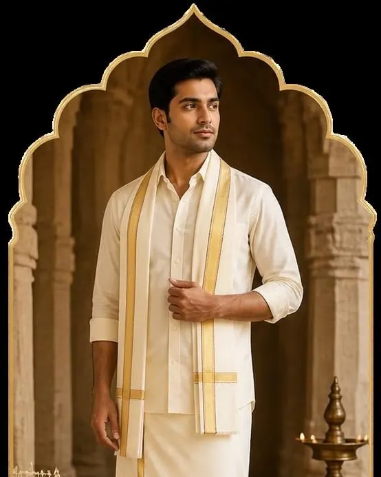 Veshti and angavastram set